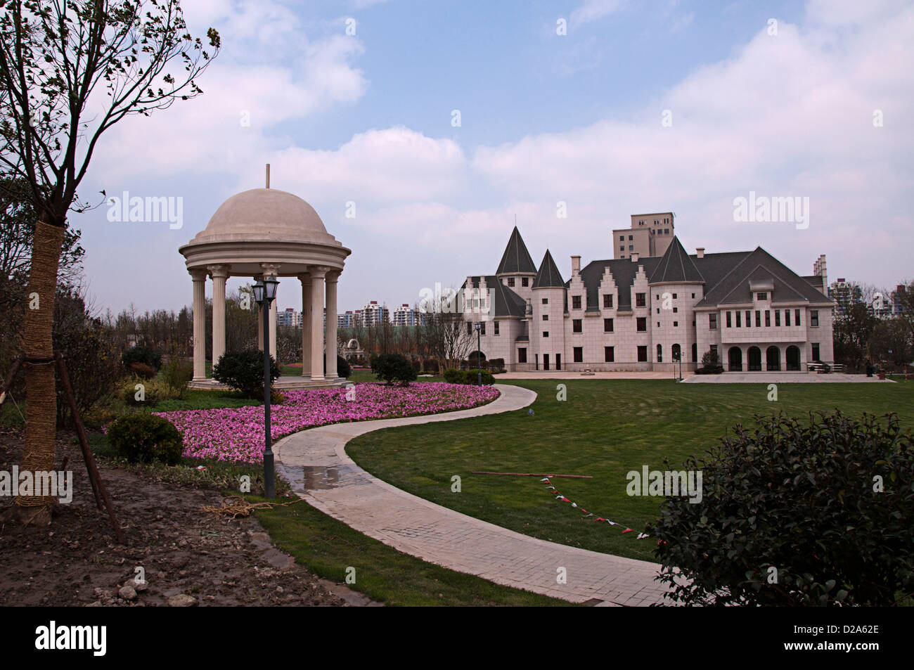 Cherry ,Gu Village Park, Baoshan District, Shanghai, Chine. Banque D'Images