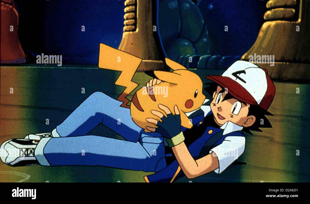 Pokemon - Der Film : Le premier film Pokemon Pikachu und Ash *** *** Local Caption 1999 Warner Brothers Banque D'Images