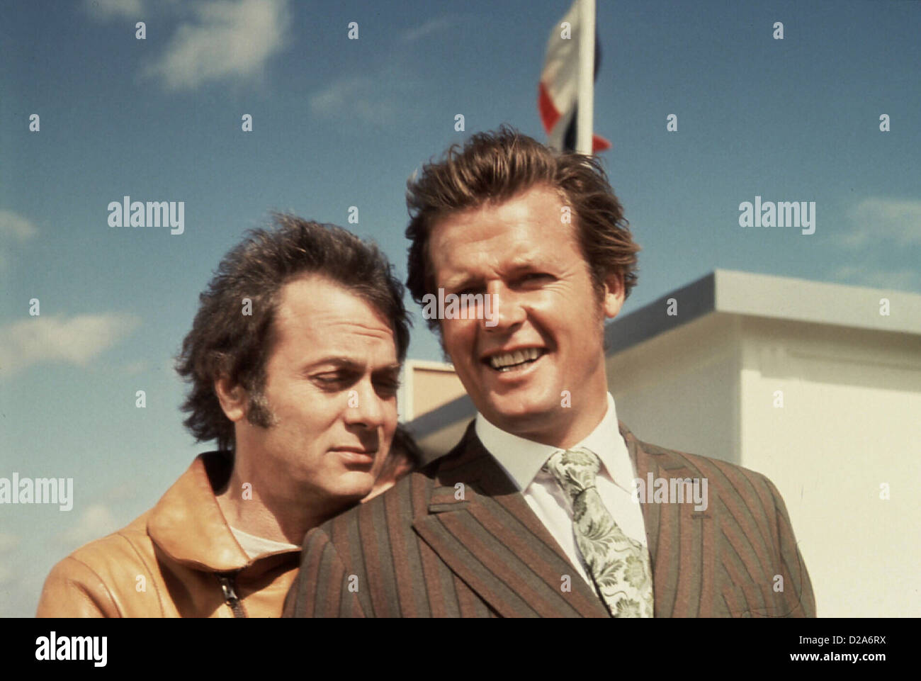 Die Zwei persuasifs, Tony Curtis, Roger Moore Danny Wilde (Tony Curtis), Lord Brett Sinclair (Roger Moore) *** légende locale Banque D'Images