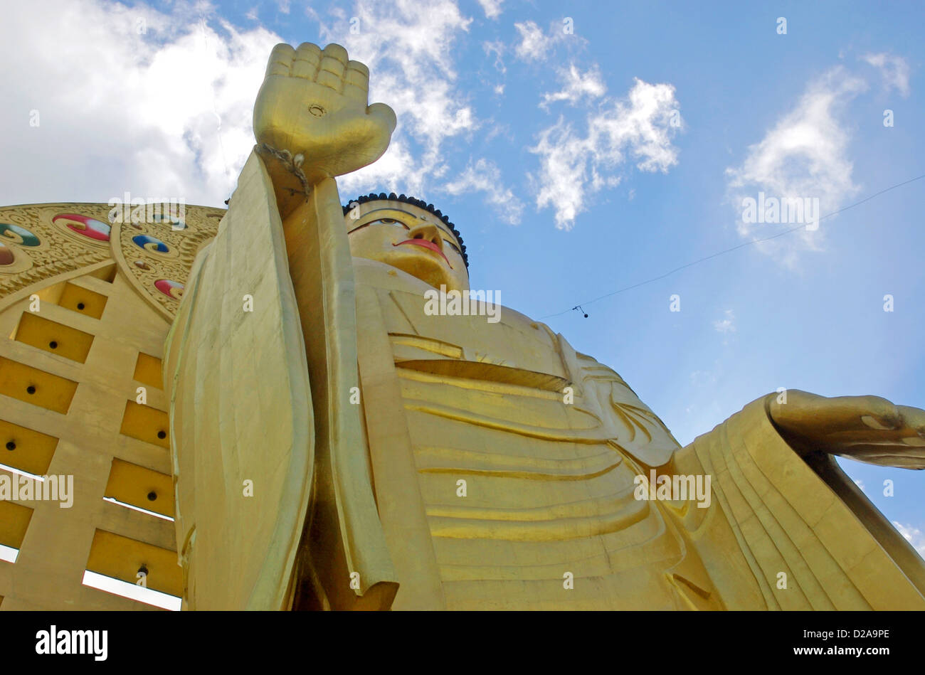 L'Inde, statue bouddhiste Banque D'Images