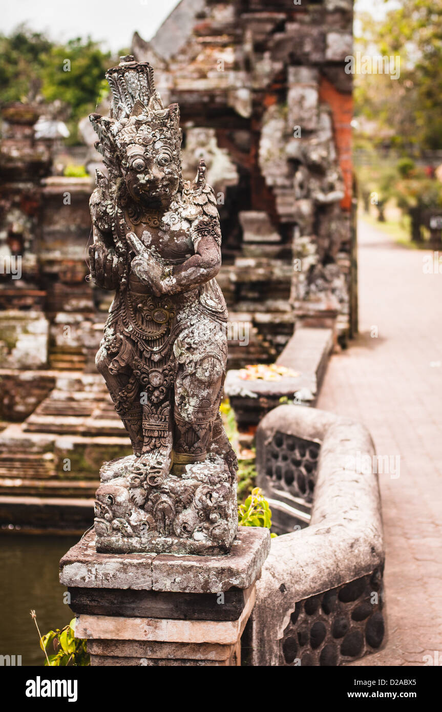 Dans Pura Taman Ayun Statue - temple hindou près de Mengwi, Bali, Indonésie Banque D'Images