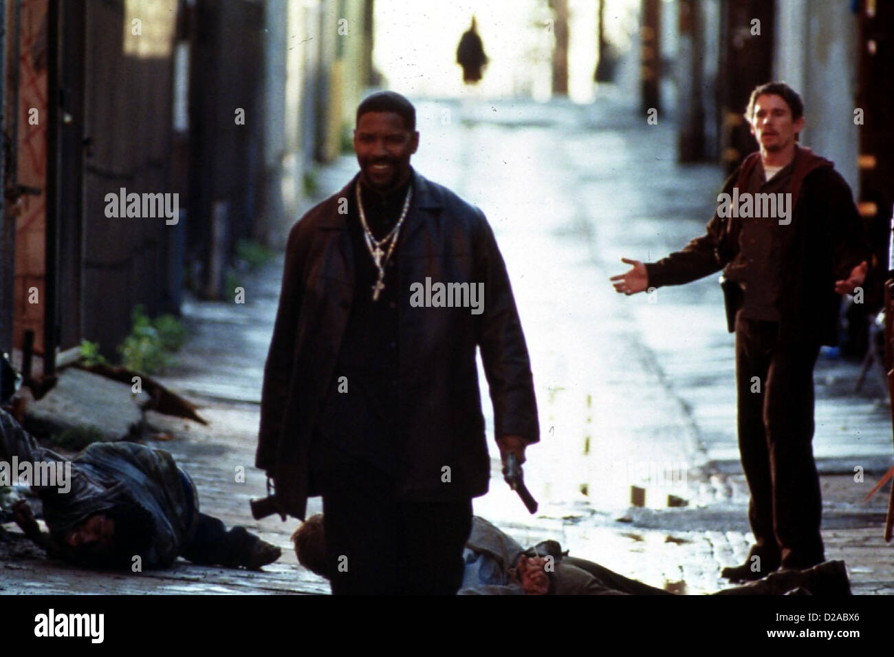 Journée de formation journée de formation, Denzel Washington, Ethan Hawke *** *** Légende Locale 2001 -- Banque D'Images