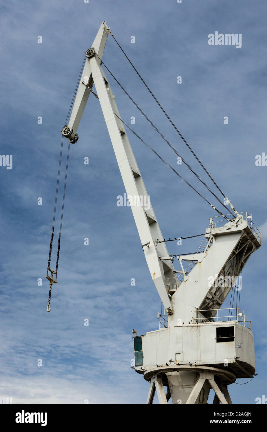 Une grue à tour. Banque D'Images