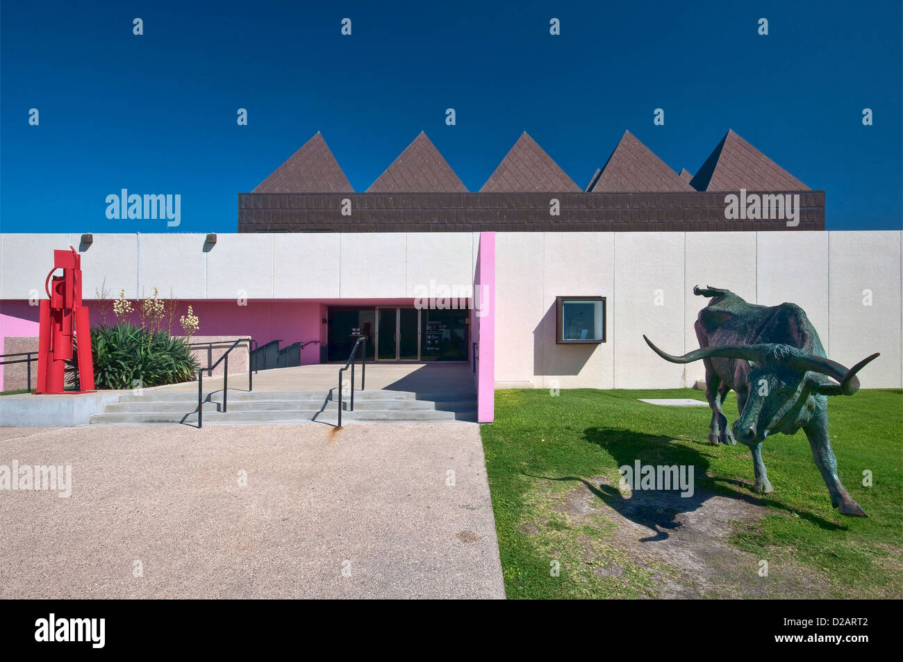 Art Museum of south texas, conçu par Philip Johnson, Corpus Christi, la côte du golfe, Texas, États-Unis Banque D'Images