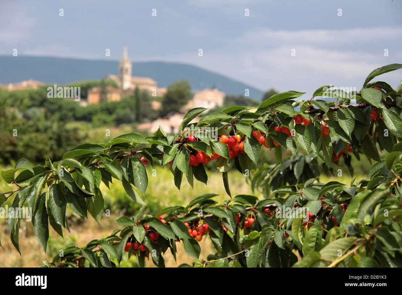 Le village de Villars en Provence dans le sud de la France Banque D'Images