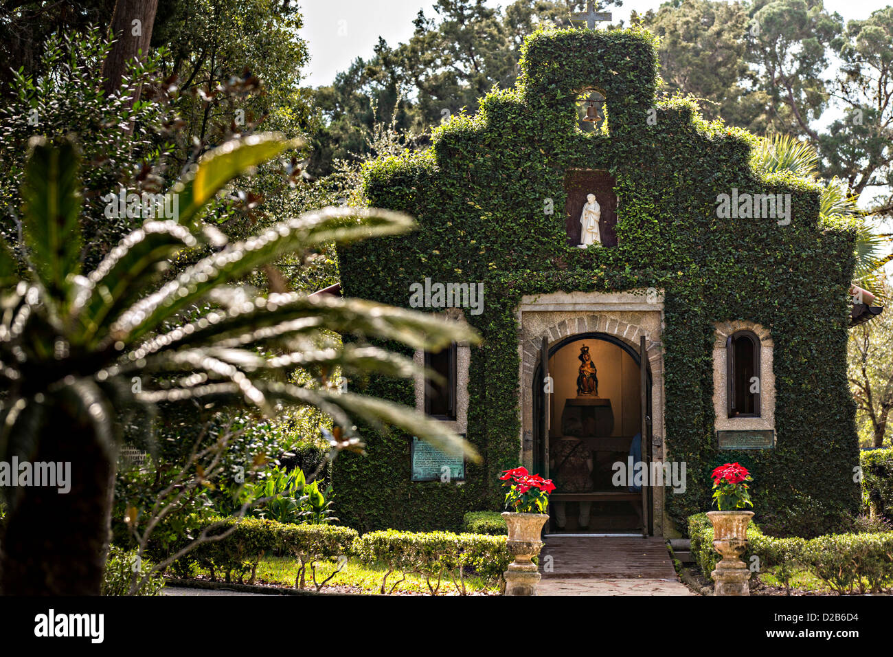 Nombre de Dios et mission La Leche de culte en site historique de St Augustine, en Floride. Banque D'Images