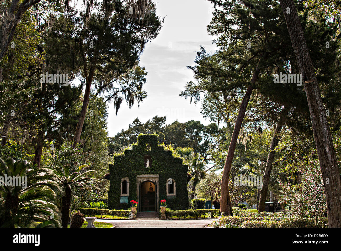 Nombre de Dios et mission La Leche de culte en site historique de St Augustine, en Floride. Banque D'Images