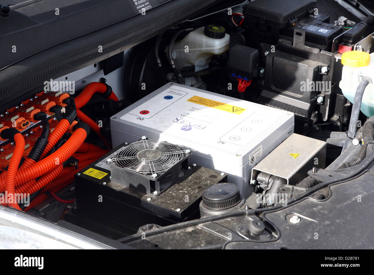 Cottbus, Allemagne, le moteur de la voiture électrique CETOS Banque D'Images