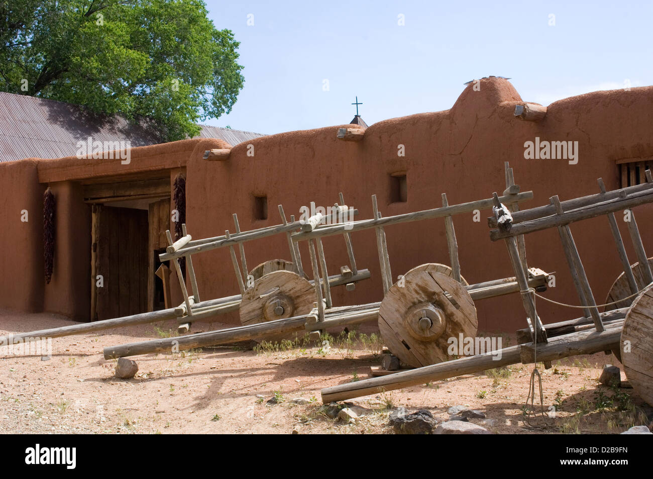 El Rancho De Las Golondrinas est Living History Museum 18e siècle colonial espagnol au sud du Nouveau Mexique Santa Fe cette dernière était Banque D'Images