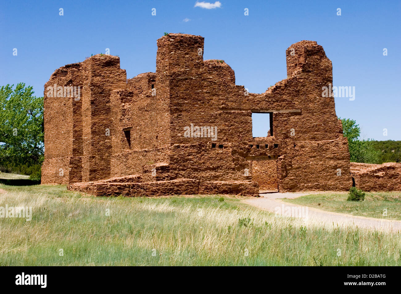 Salinas Pueblo Missions National Monument Nouveau Mexique Quarai ruines Pueblos de la vallée de Salinas Pueblo jadis florissante Collectivité Tiwa Banque D'Images