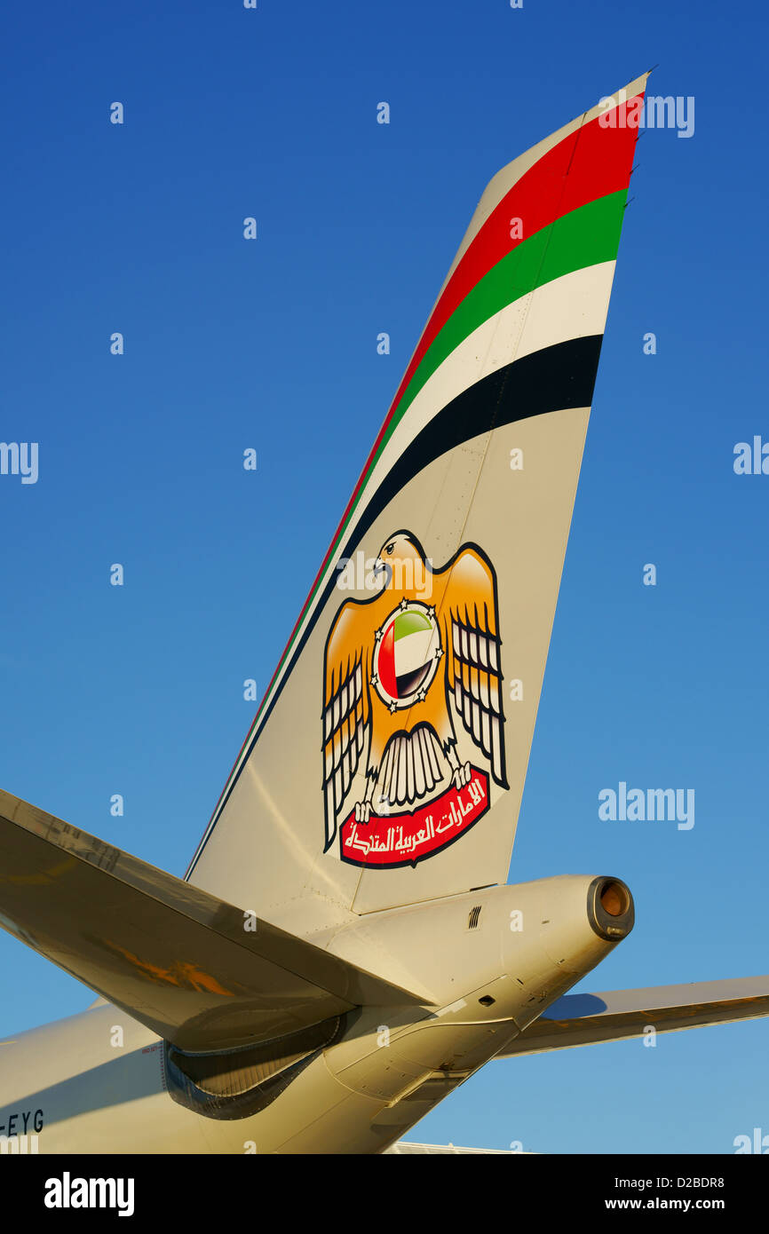 Etihad, avion, avion Banque D'Images