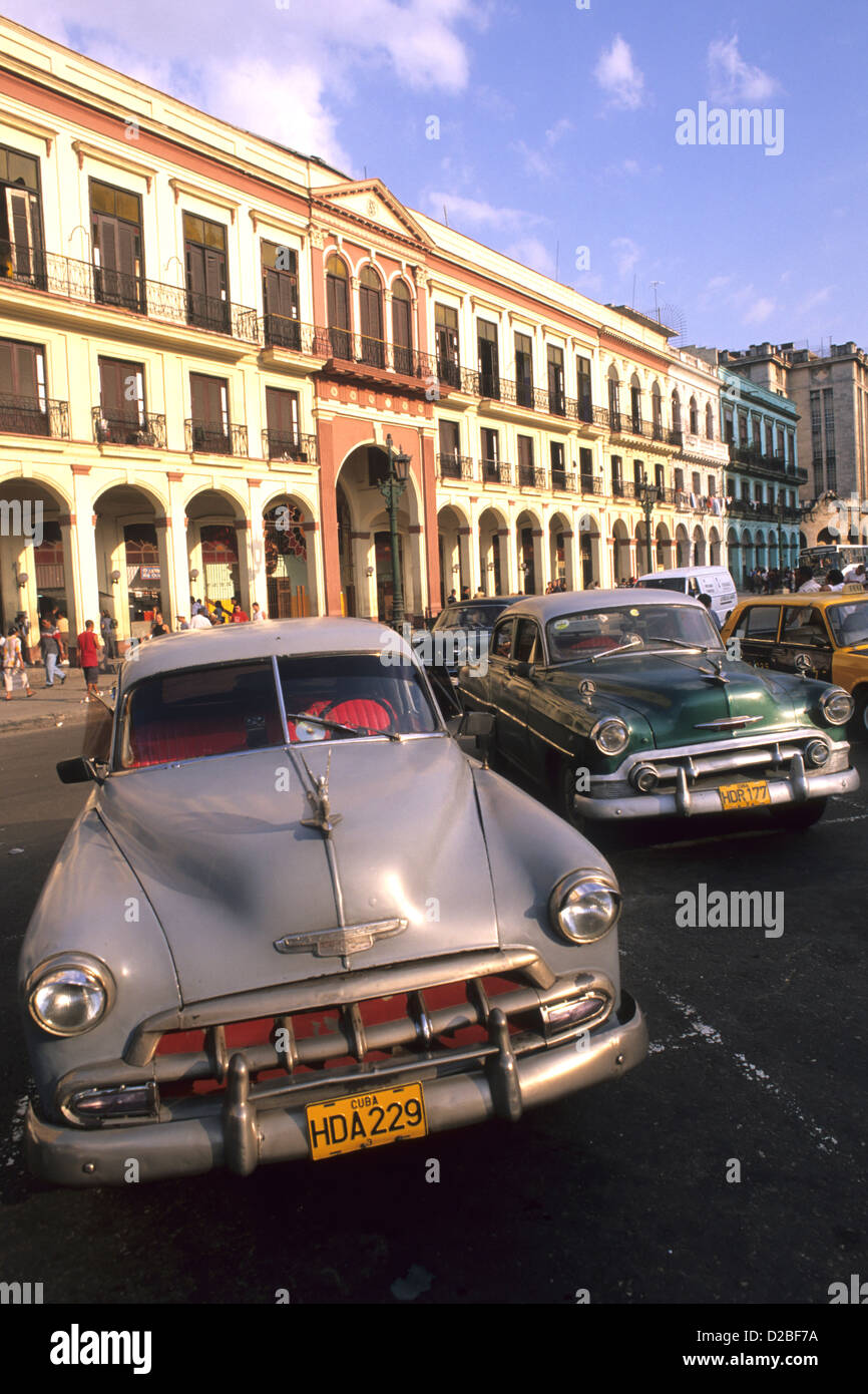 Cuba, La Havane. Voitures de collection). Banque D'Images