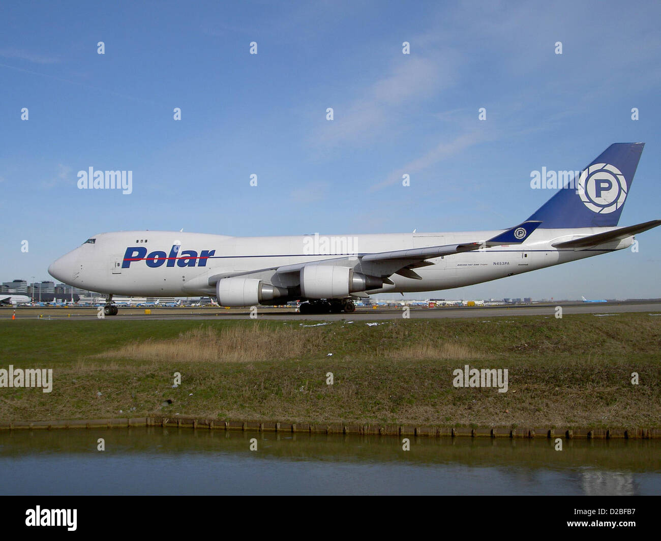 Boeing 747-46NF Polar Air Cargo N453PA Amsterdam Schiphol (AMS - EHAM), Banque D'Images