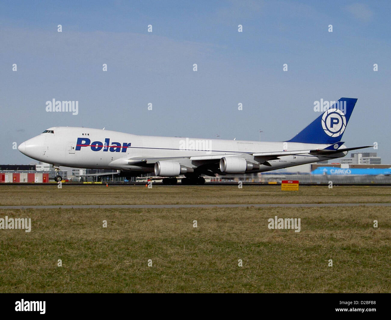 Boeing 747-46NF Polar Air Cargo N453PA Amsterdam Schiphol (AMS - EHAM), Banque D'Images