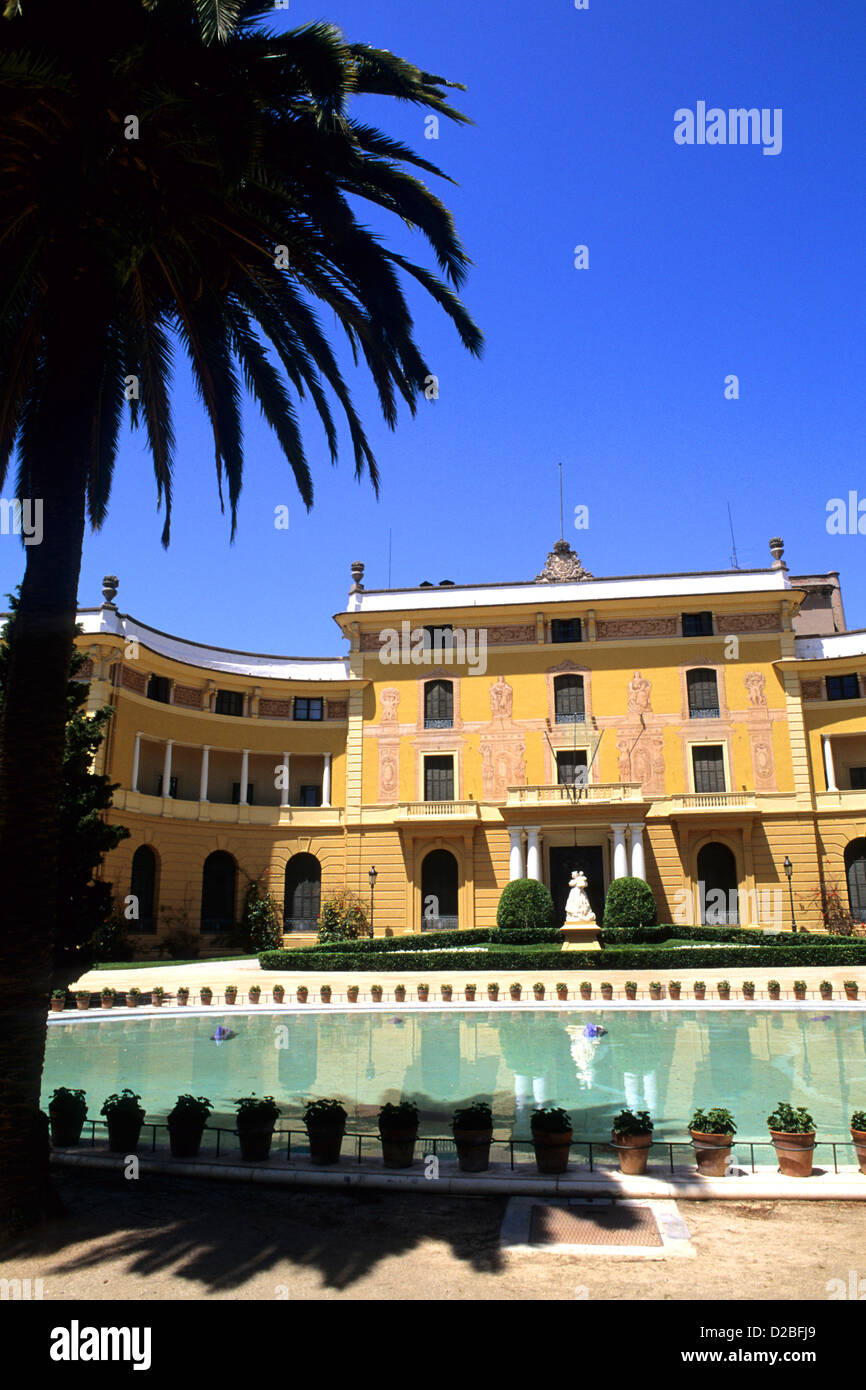Espagne, Barcelone. Palace de Redralbes Rejal Banque D'Images
