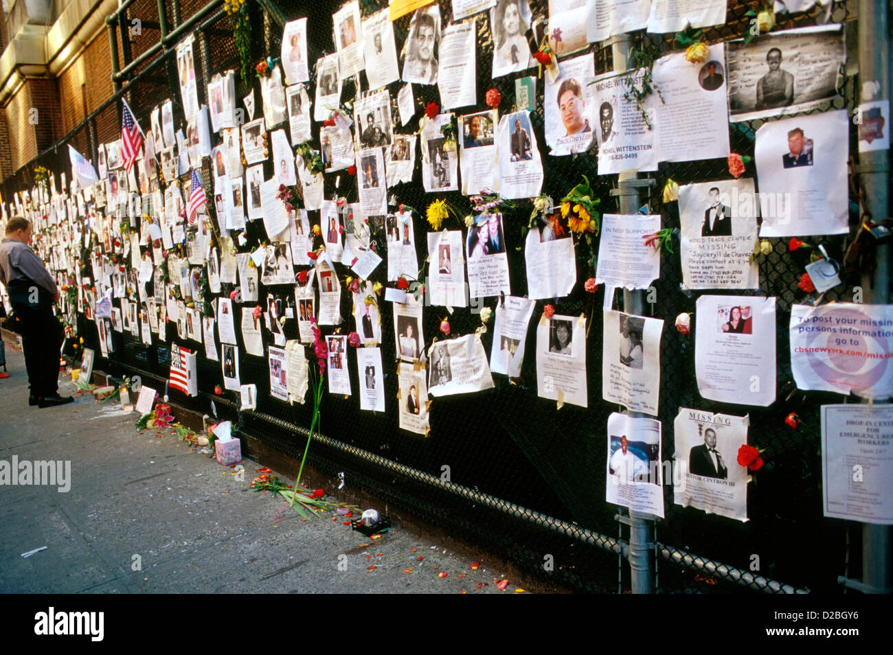 La ville de New York, le 11 septembre 2001. Lexington Avenue. Les personnes disparues à la suite de l'attaque du World Trade Center Banque D'Images