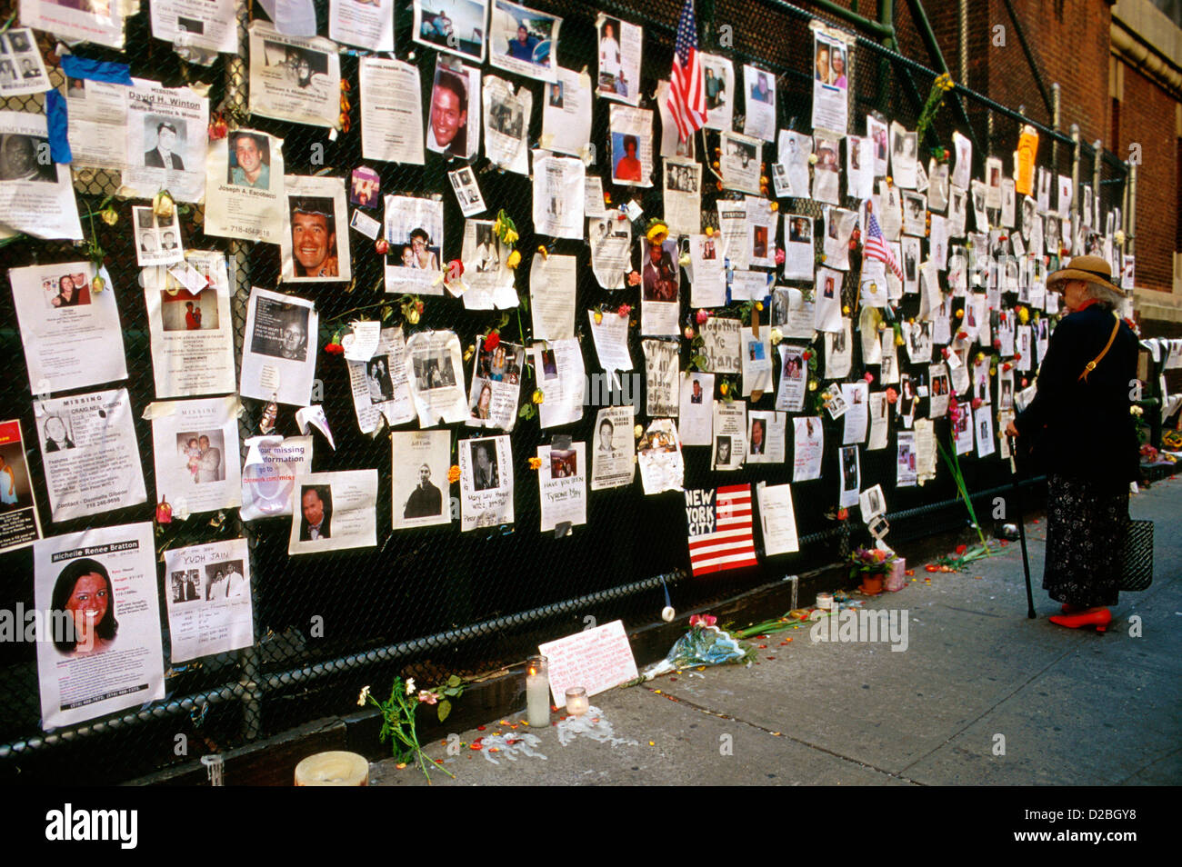 La ville de New York, le 11 septembre 2001. Lexington Avenue. Les personnes disparues à la suite de l'attaque du World Trade Center Banque D'Images