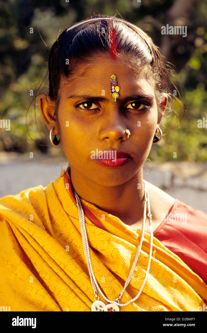 L'Inde, Agra. Femme Classe supérieure Banque D'Images