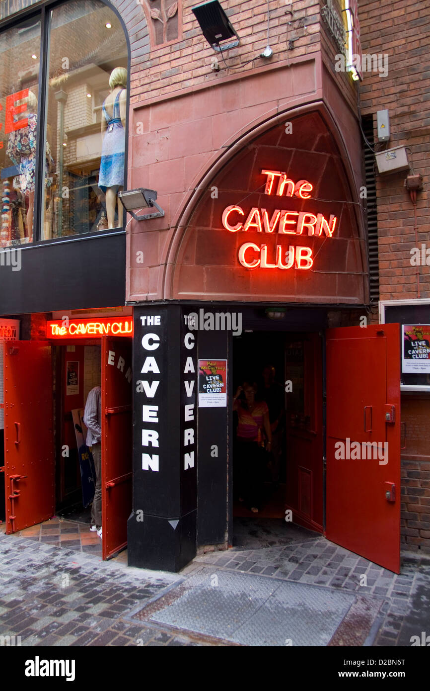 La caverne à Liverpool en Angleterre. Là où les Beatles ont commencé et joué 247 fois Underground Banque D'Images