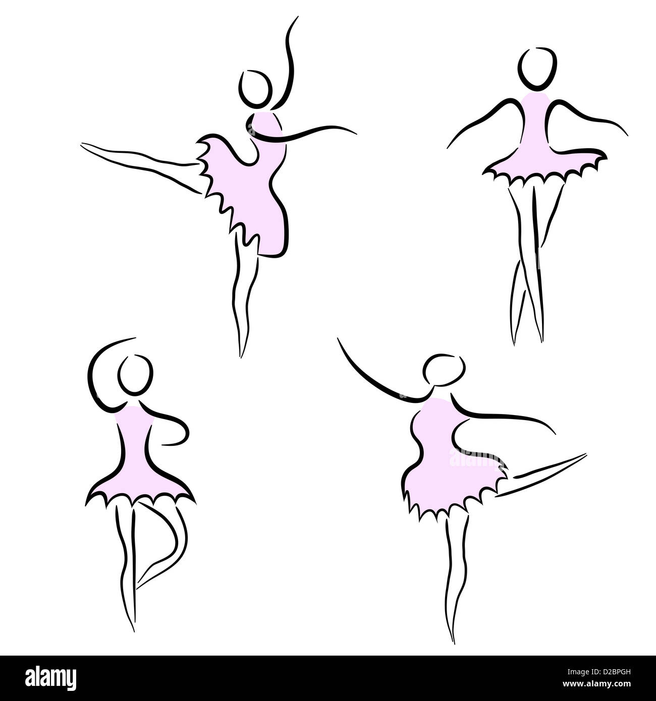 art abstrait du ballet