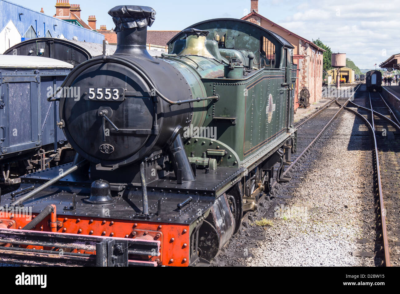 Train à vapeur minehead Banque D'Images