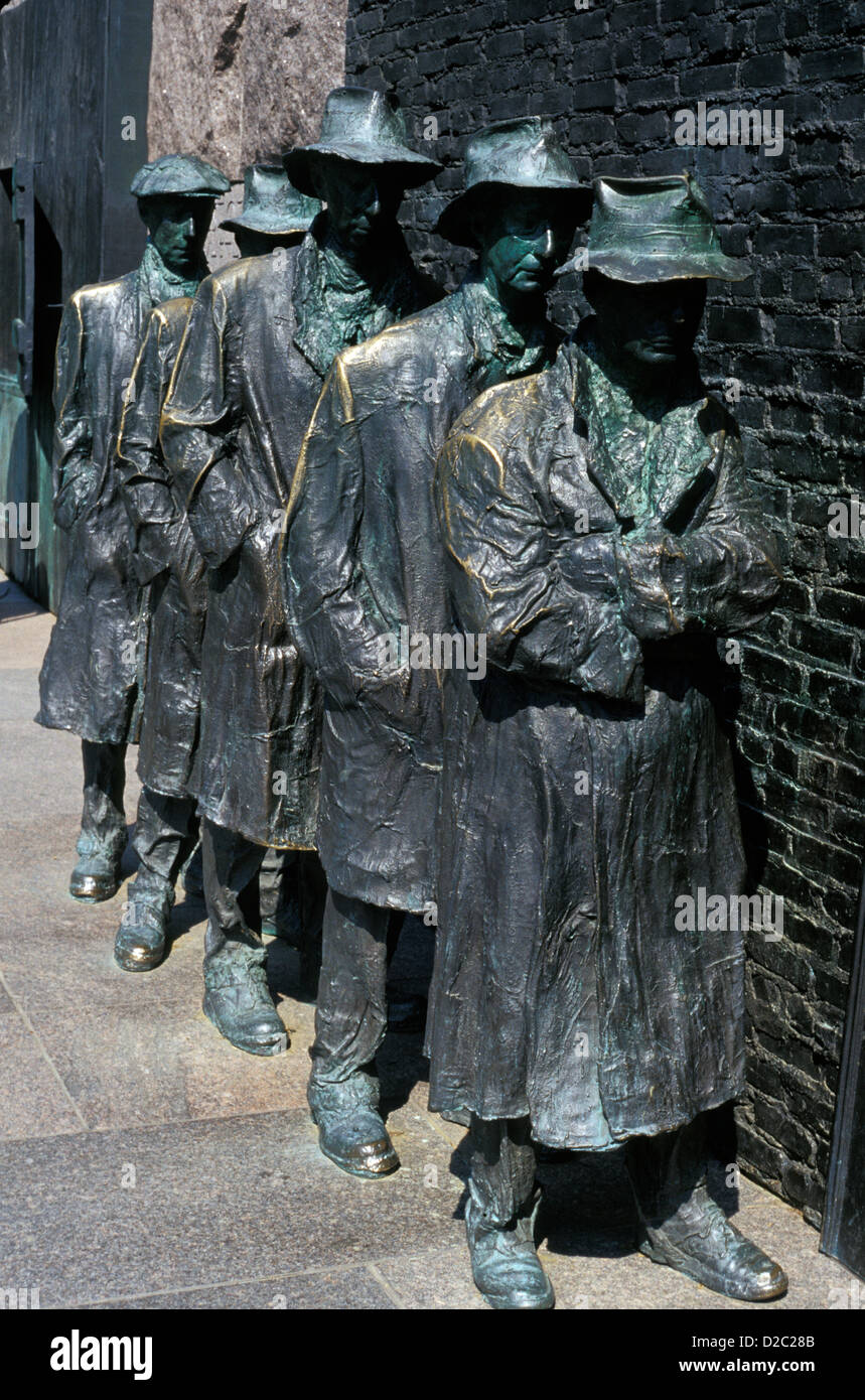 Washington, DC. Franklin Delano Roosevelt Memorial. Banque D'Images