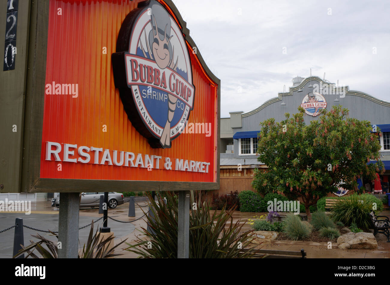 Bubba Gump Restaurant à Monterey, Californie, USA Banque D'Images