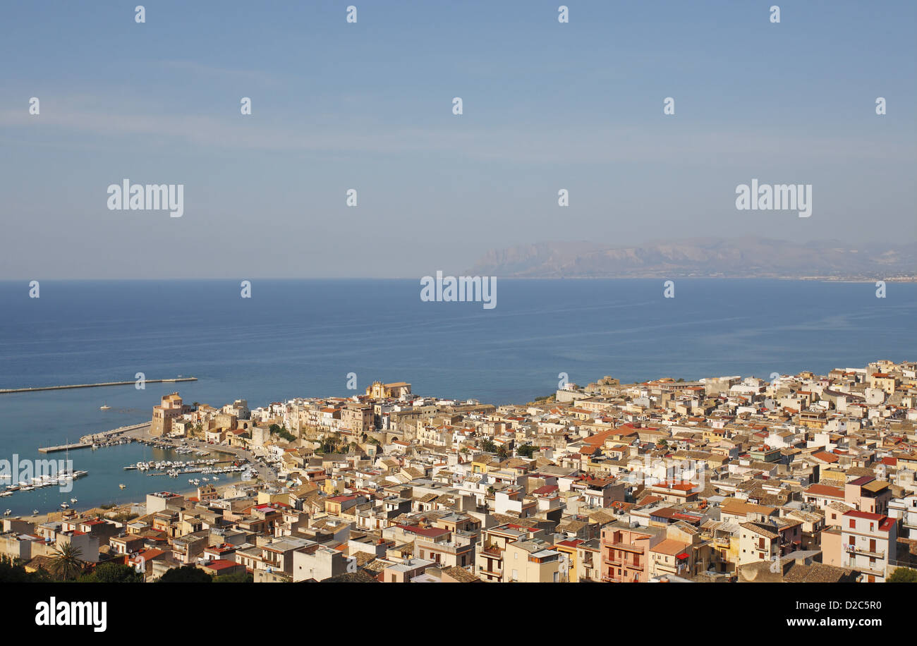 Castellammare del Golfo, en Sicile, Italie Banque D'Images