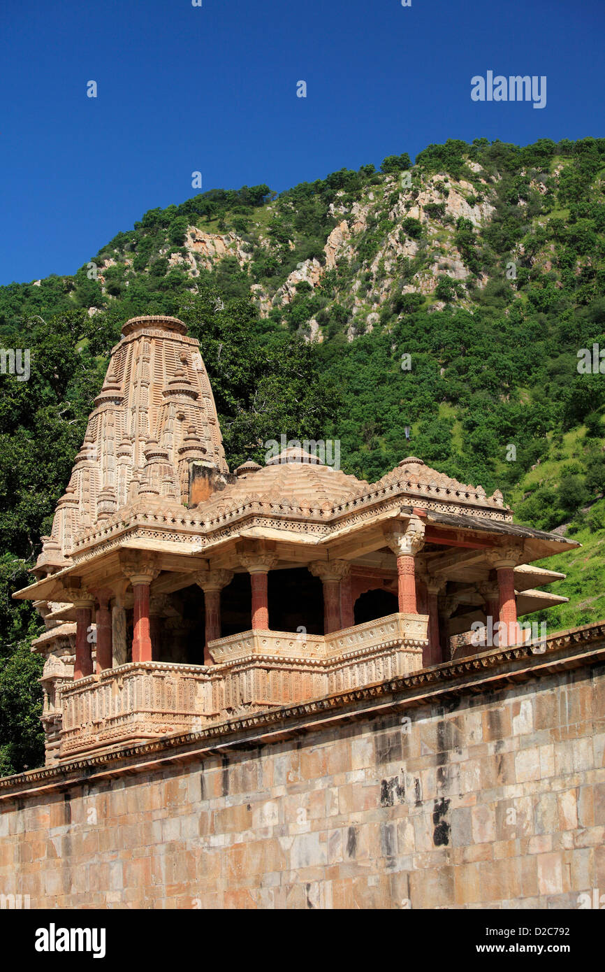 Gopinath Temple à Bhangarh, Rajasthan, Inde Banque D'Images