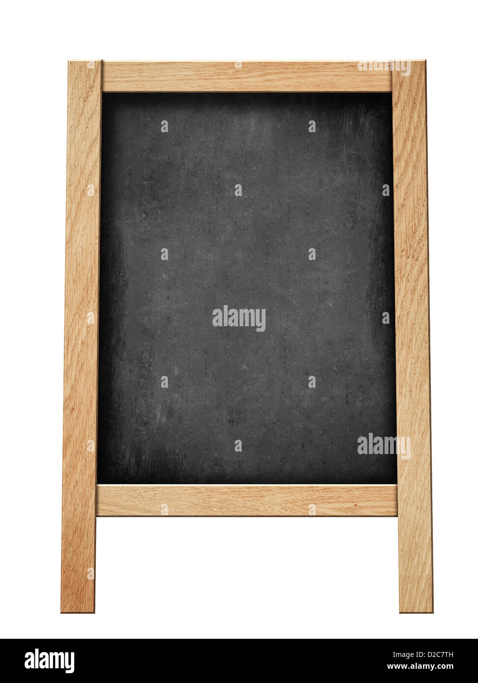 Tableau noir permanent pour votre offre ou menu isolated on white Banque D'Images