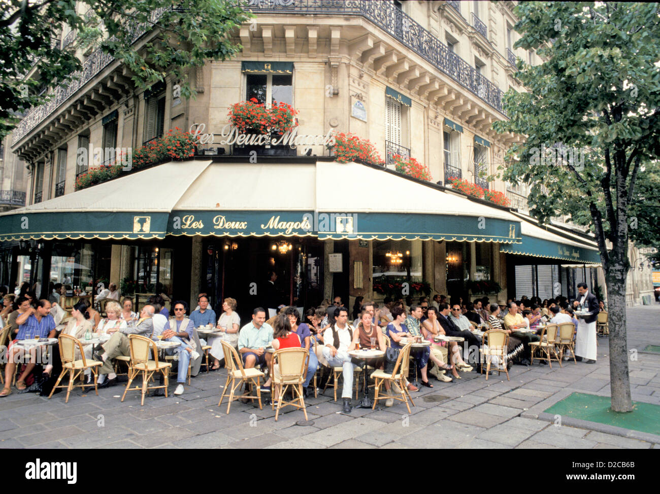France, Paris, Restaurant, scène de rue Banque D'Images