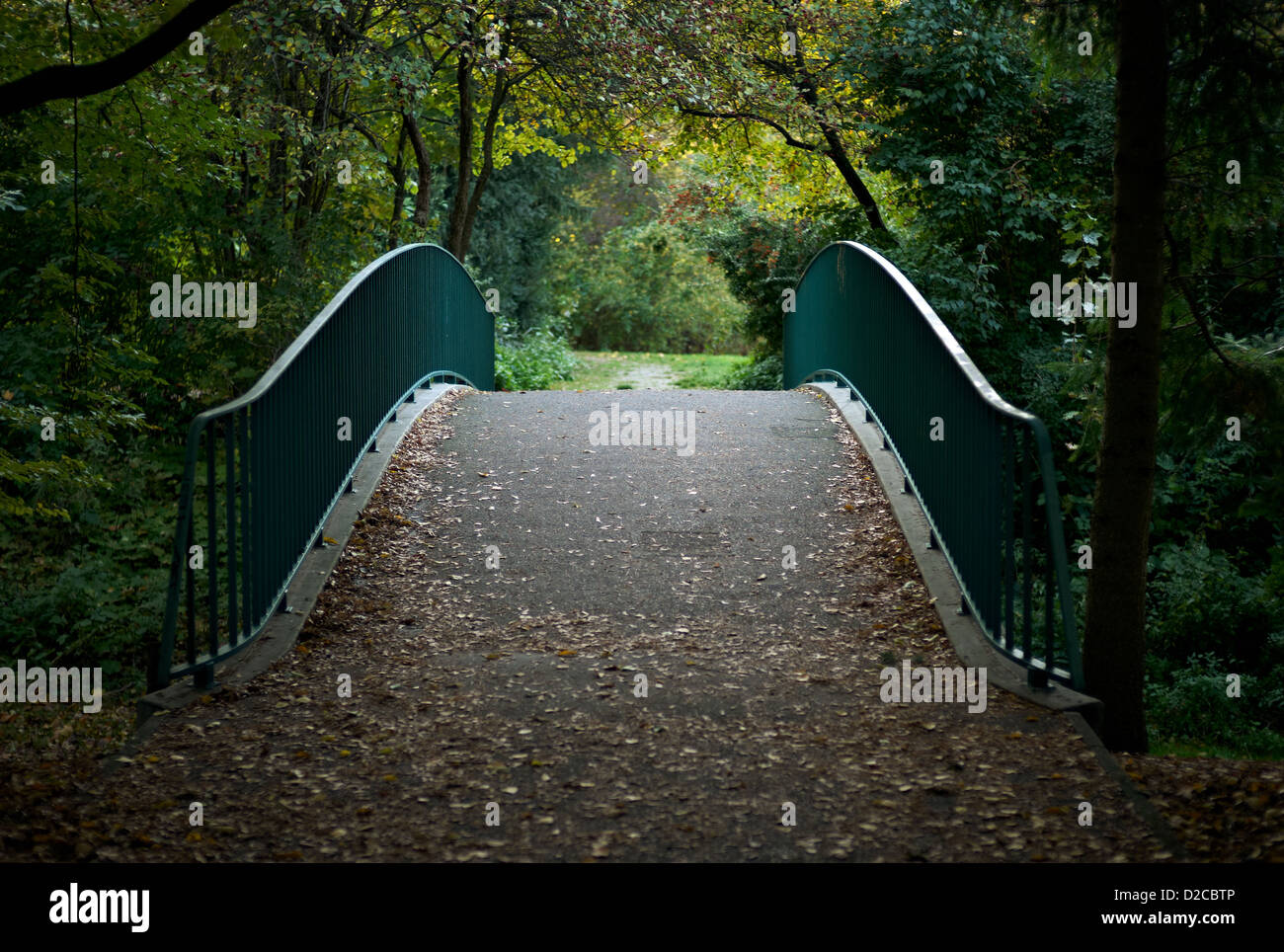 Berlin, Allemagne, un pont piétonnier dans le parc Marie height Banque D'Images