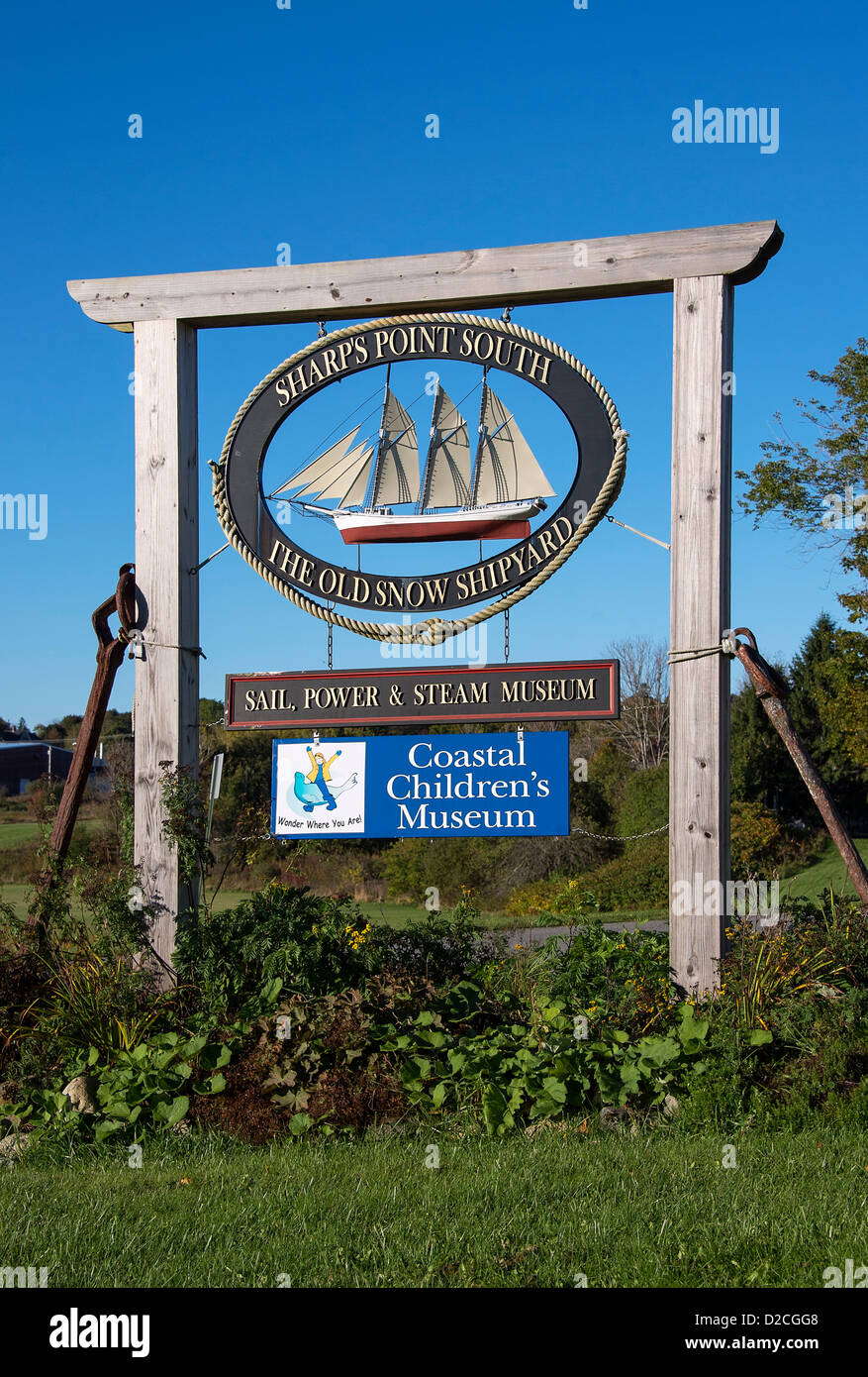 Les zones côtières childrens museum, Rockland, Maine, USA Banque D'Images