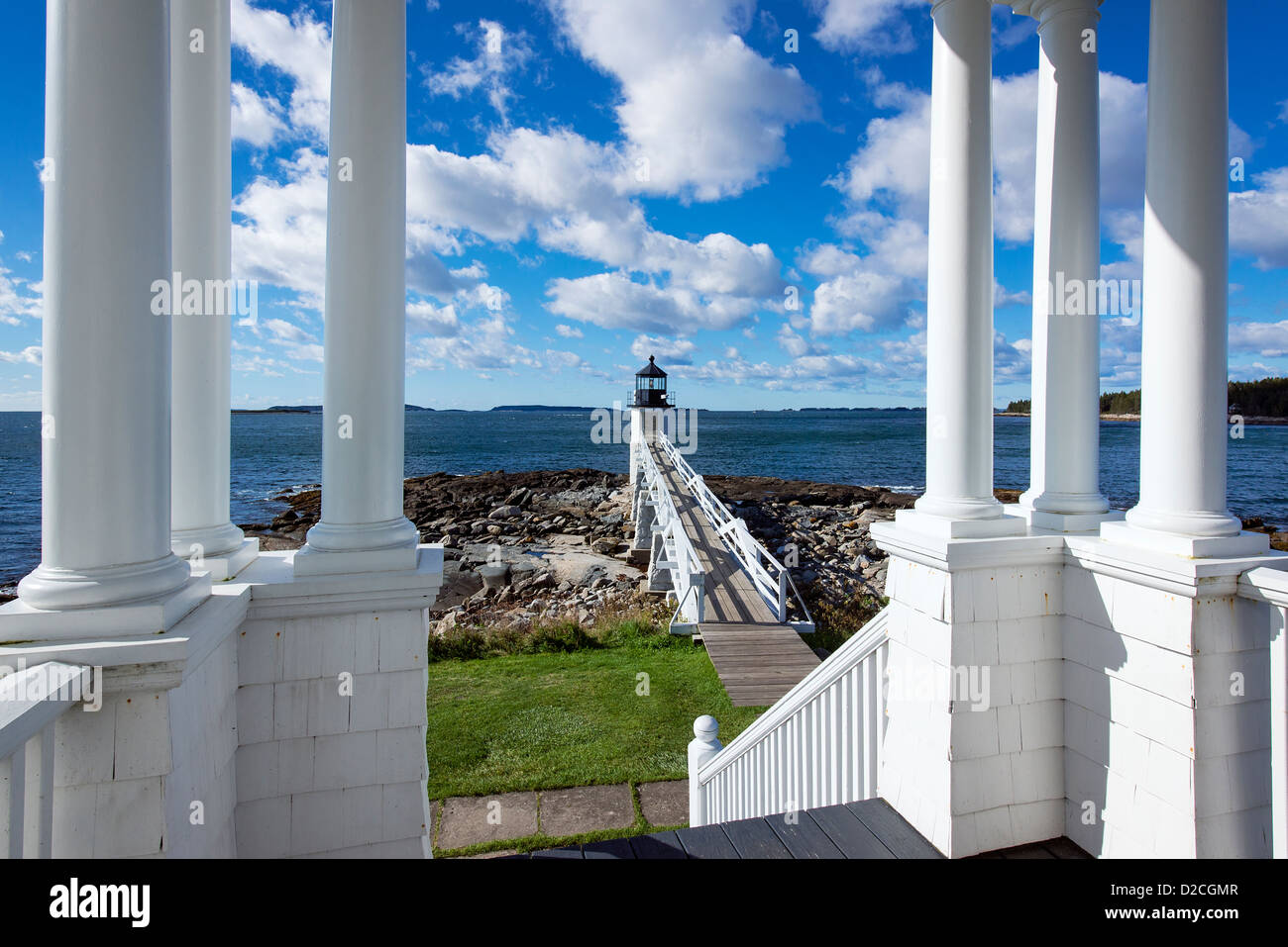 Marshall Point Lighthouse, Port Clyde, Maine, USA Banque D'Images