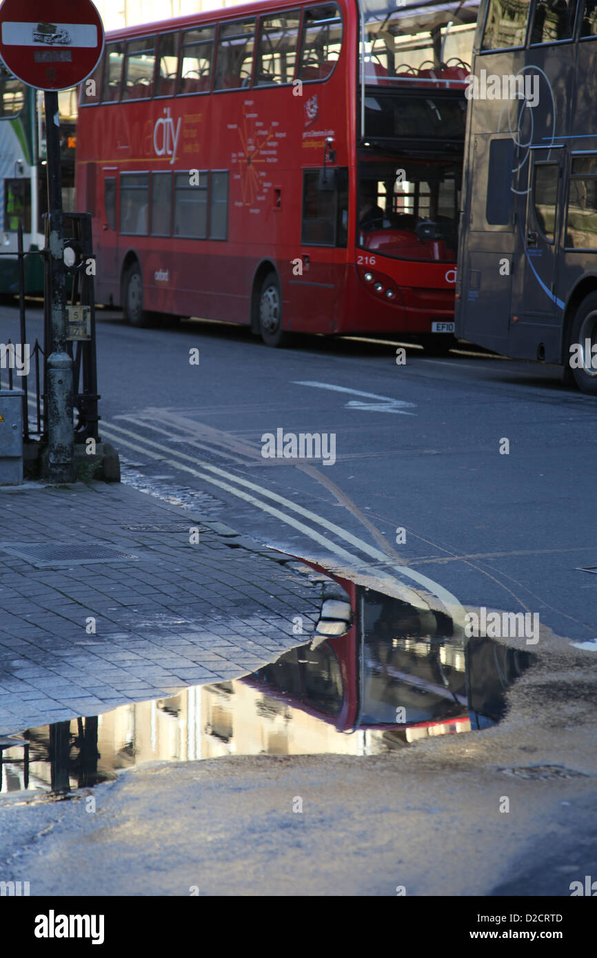 Oxford St Aldates réflexions Banque D'Images