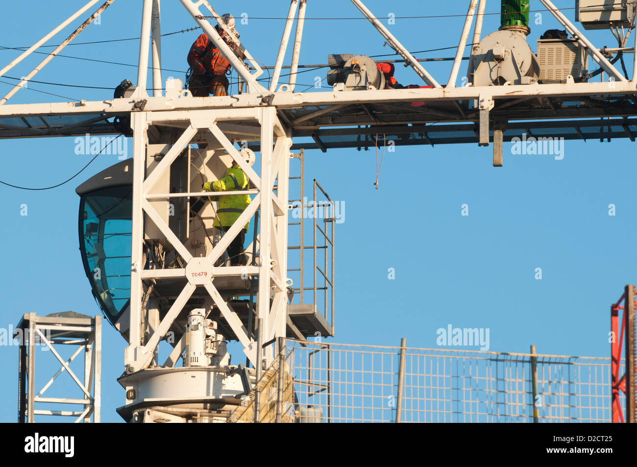 Site de construction à Édimbourg, Écosse Photo par Alex Hewitt Banque D'Images