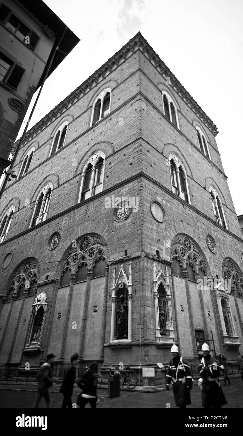 L'église Orsanmichele, Florence Banque D'Images