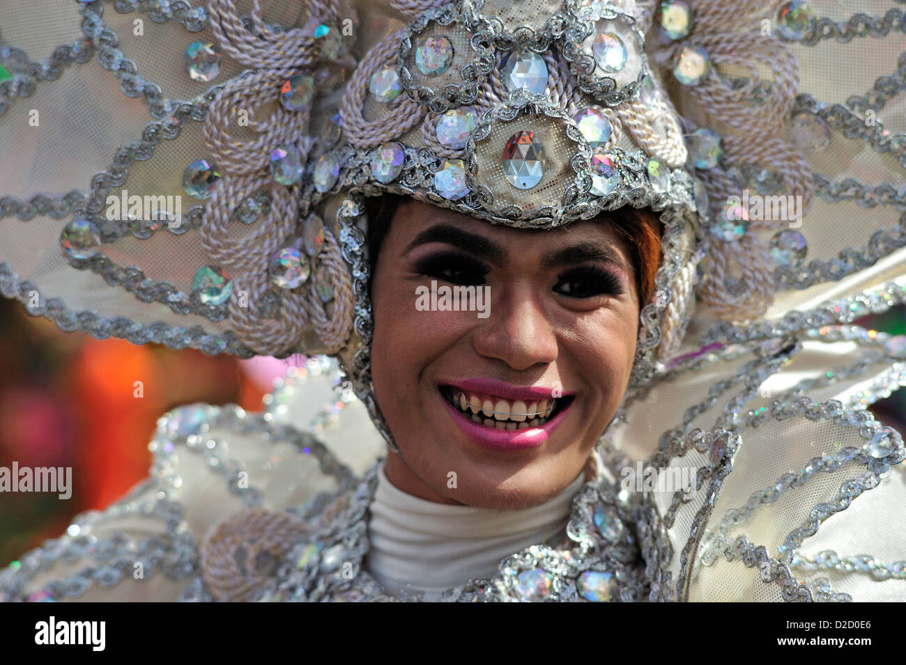La ville de Cebu Philippines Sinulog Festival Banque D'Images