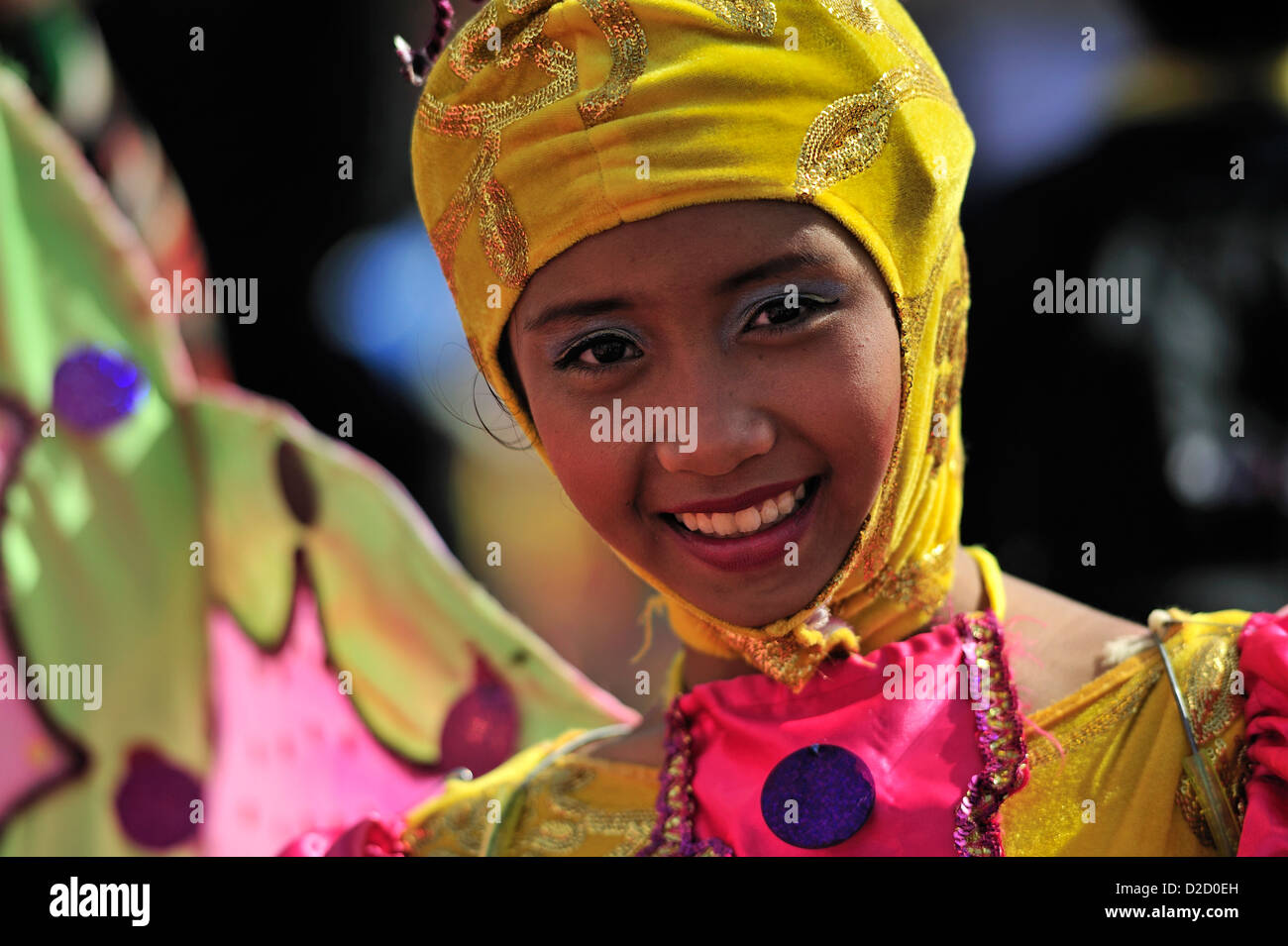 Au Philippines Sinulog Festival Cebu City aux Philippines Banque D'Images