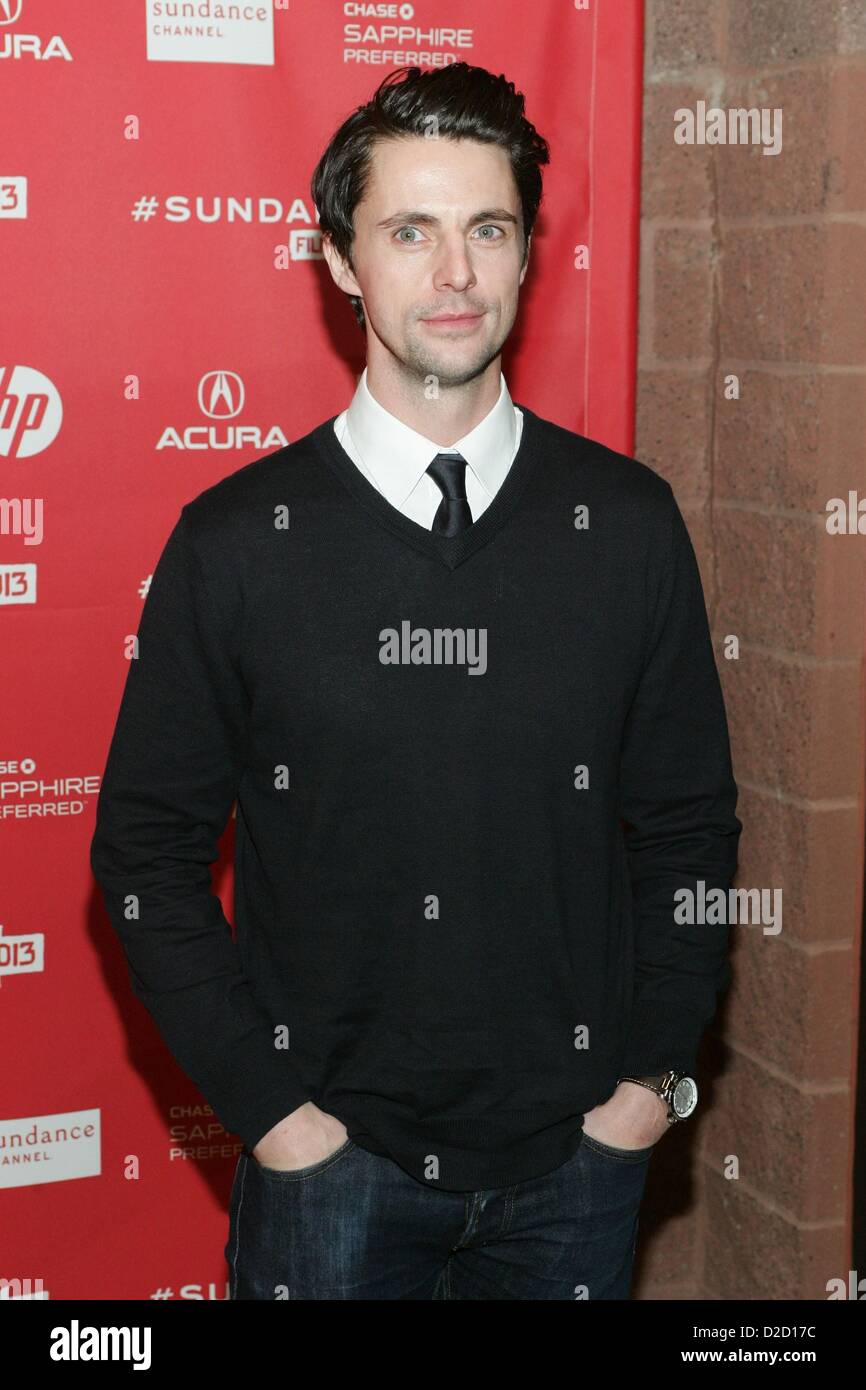 Matthew Goode arrivants STOKER Premiere 2013 Sundance Film Festival Théâtre Eccles Park City UT USA 20 janvier 2013 Photo par : Banque D'Images