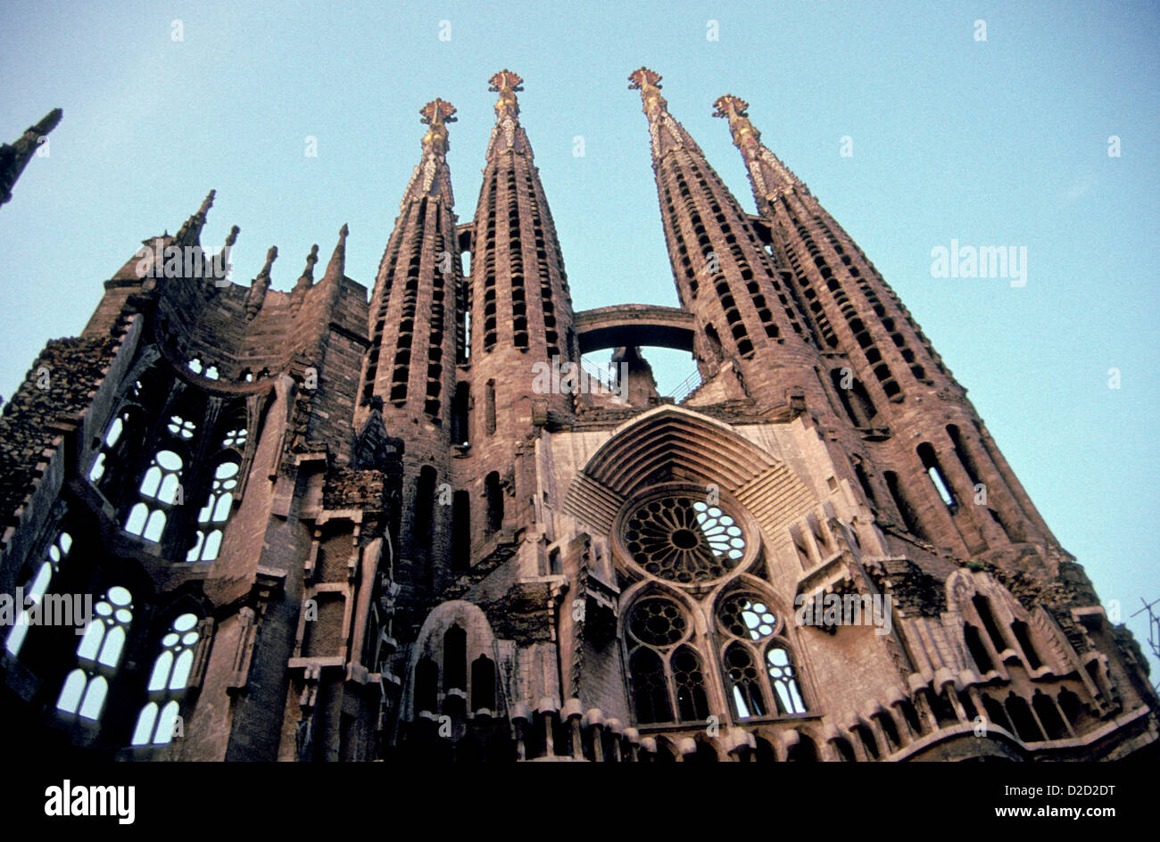 Espagne, Barcelone, Sagrada Familia Banque D'Images
