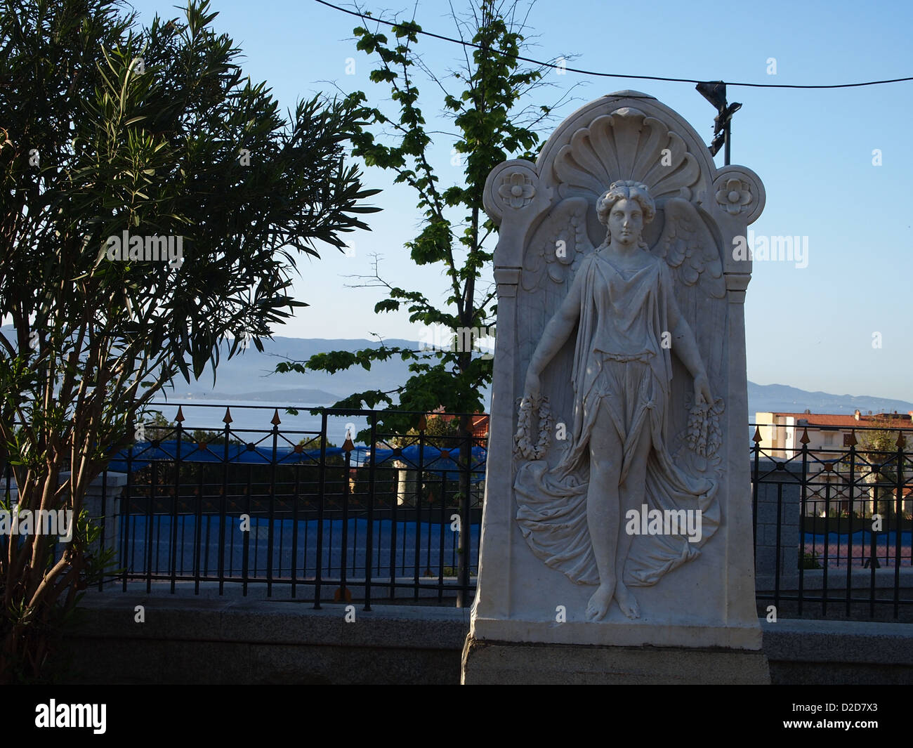 Une belle statue sur la place d'Austerlitz à ajaccio Banque D'Images