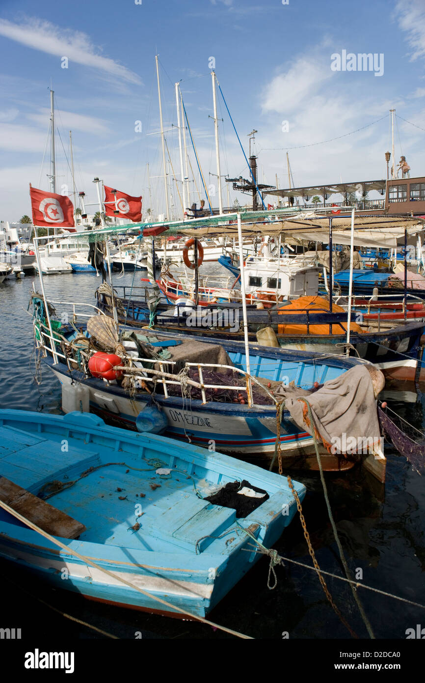 Port El Kantaoui près de Sousse en Tunisie Banque D'Images