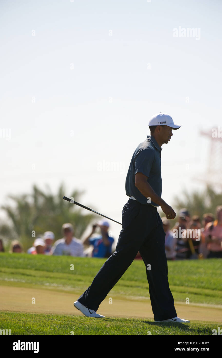08.08.2011 Abu Dhabi HSBC golf championship european tour, ronde 2, tiger woods Banque D'Images