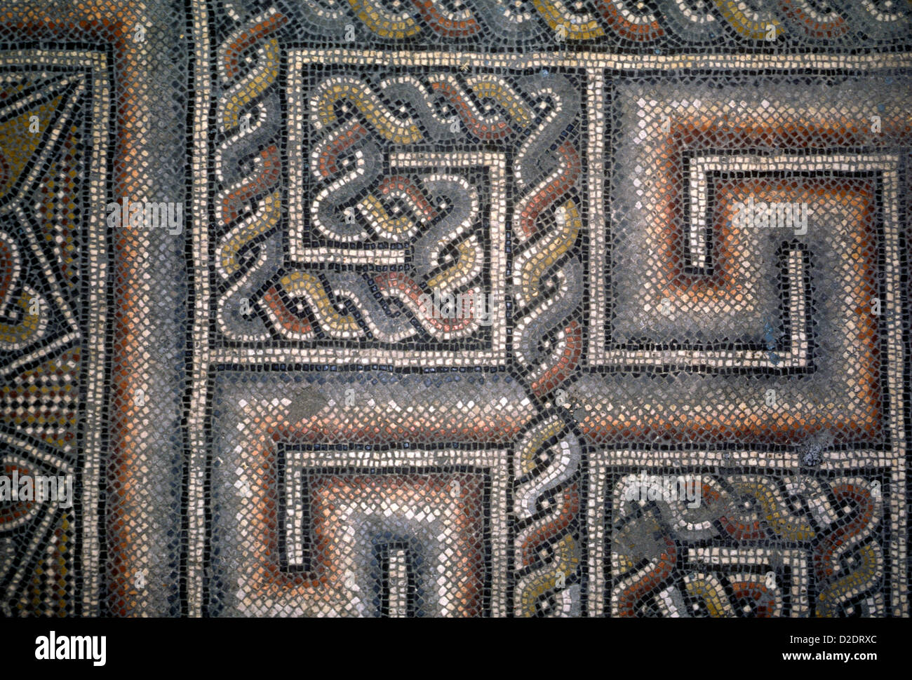 Détail de mosaïque dans l'église de la Nativité de Bethléem Israël ville Banque D'Images