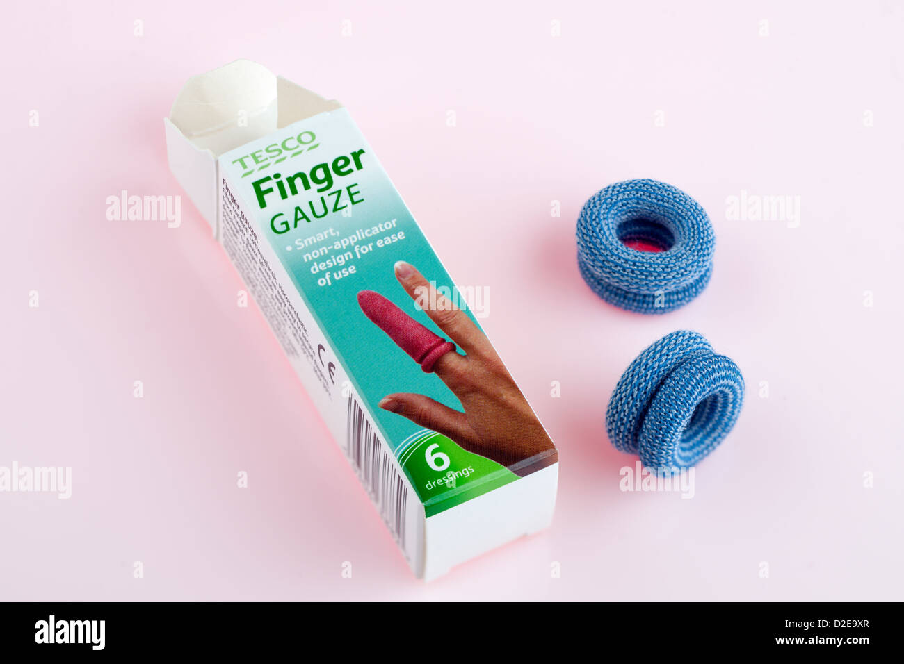 Smart Design applicateur non gaze doigt couvre pansement pour les maux ou couper les doigts de Tesco Banque D'Images