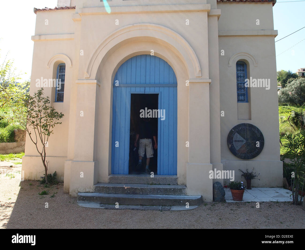 L'église de san Pietro sur l'île de Corse Banque D'Images