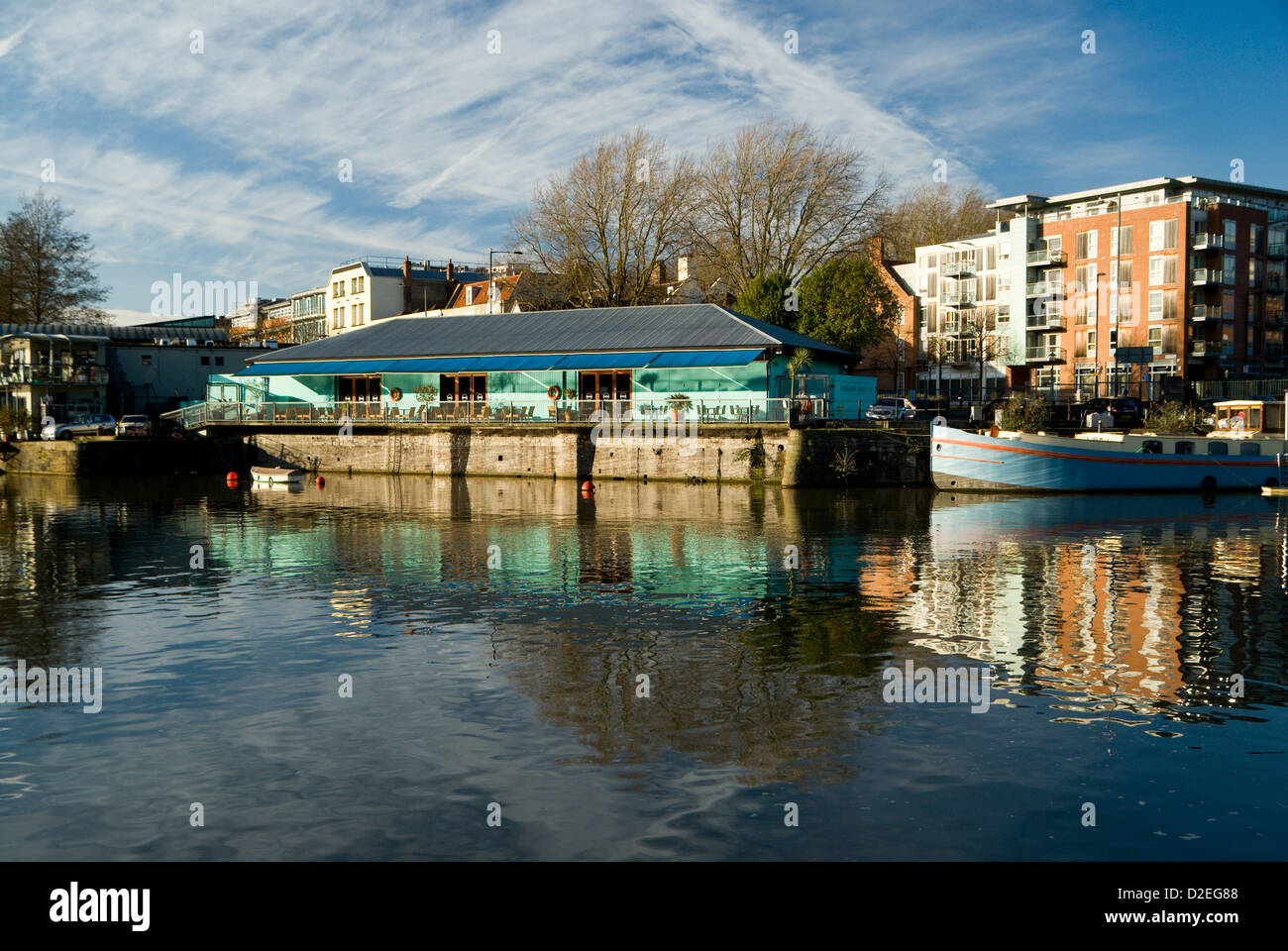 En plus de restaurant bristol angleterre port flottant Banque D'Images