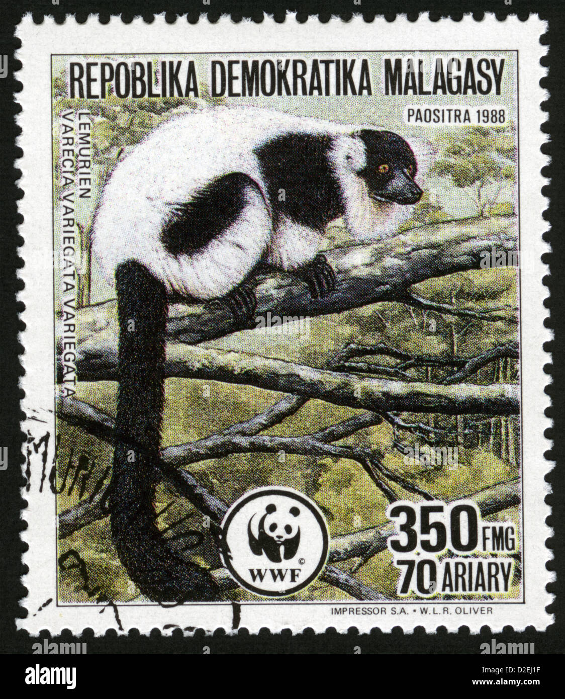 La Malaisie,1988,année,mark post stamp Banque D'Images