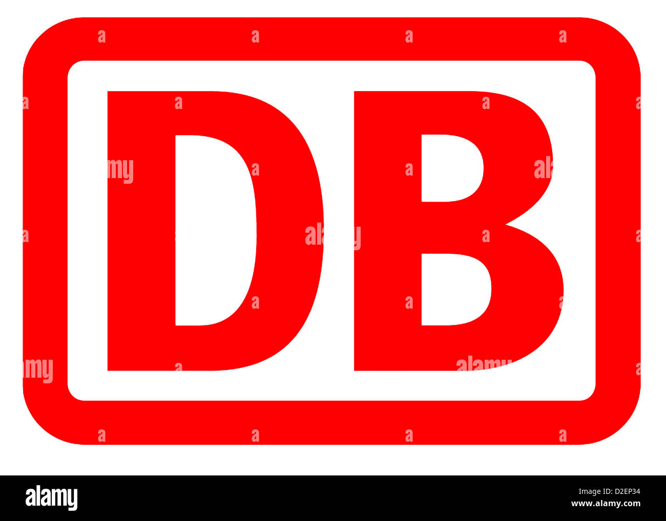 Le logo entreprises logistique allemand Deutsche Bahn AG, basée à Berlin. Banque D'Images